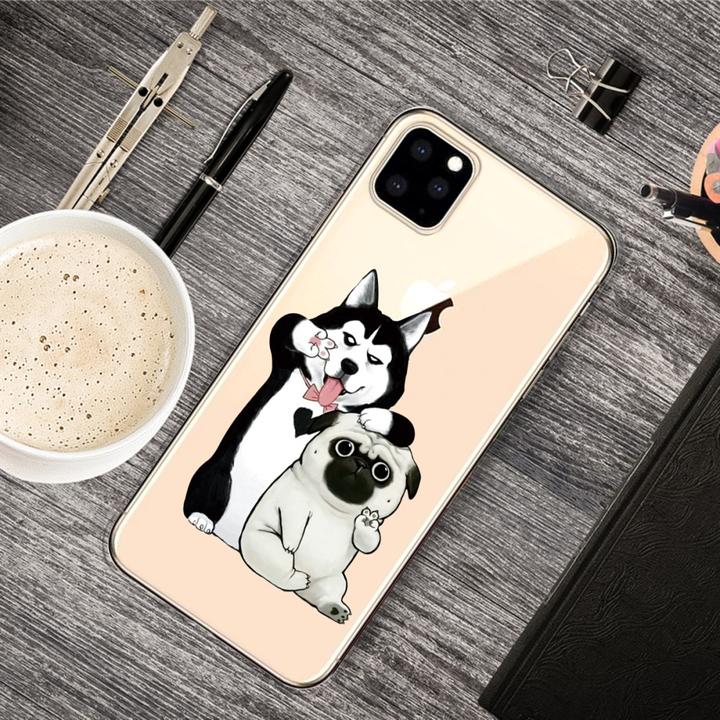 Actual product image Ueli Express iPhone 11 Pro Max Super Slim Rubber Case TPU Cool Dogs (Apple iPhone 11 Pro Max)