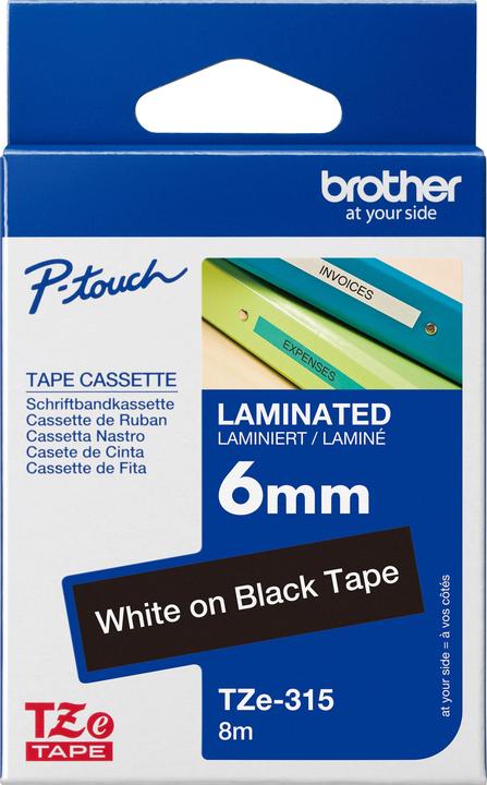 Actual product image Brother Tze-315 (0.60 cm, Black)