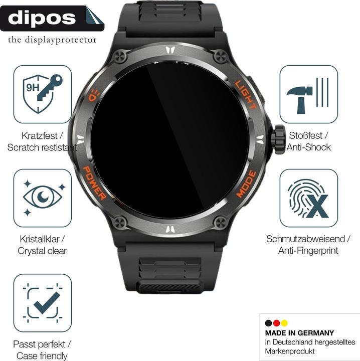 Produktbild Dipos Anti-Shock Displayschutz 9H