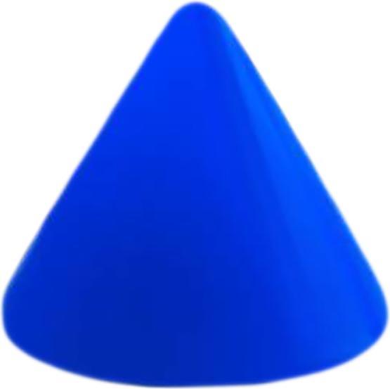 Produktbild Star Piercing Cone Neon dunkelblau (ohne Messing, Acryl)