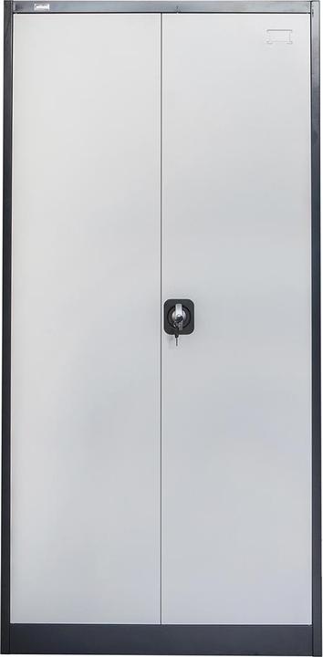 Produktbild Jet-Line Aktenschrank Omsk dunkelgrau-weiss (90 x 45 x 185 cm)
