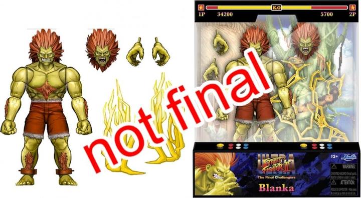 Actual product image Jada Street Fighter II Blanka 7,5" Figure