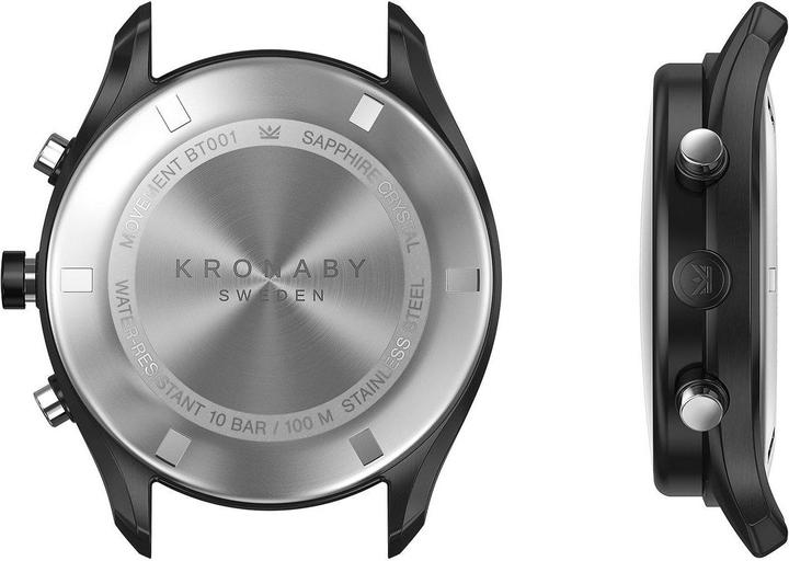 Image du produit Kronaby Apex bracelet cuir (Montre connectée, 43 mm)