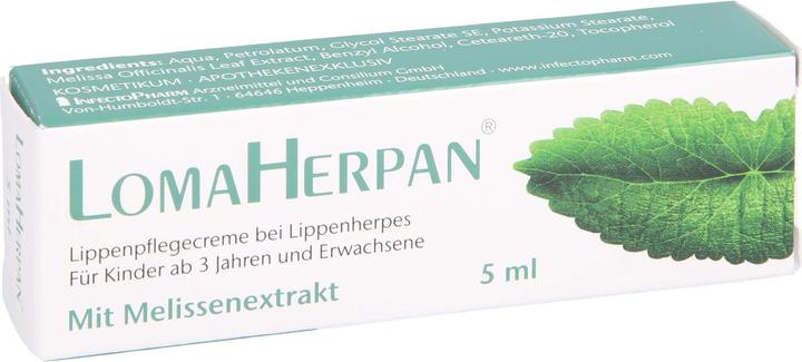 Immagine prodotto Infectopharm Crema Per Labbra Lomaherpan (5 ml)