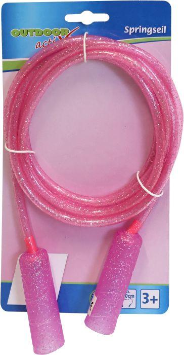 Outdoor Active Skipping rope with glitter, length 230 cm (230 cm)