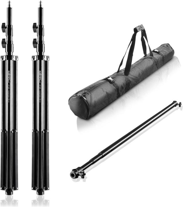 Immagine prodotto Walimex Sistema di sfondo telescopico 1,2 - 3m (120 cm, 256 cm)