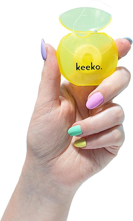 Actual product image Keeko. Coconut dental floss