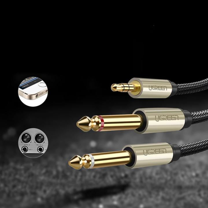 Actual product image Ugreen 2in1 (2 m, 6.3mm jack, 3.5mm jack (AUX))
