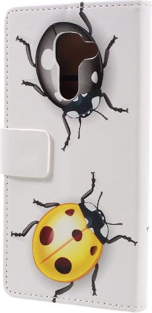 Actual product image MU Style Case leather with colored ladybugs (DTEK60)