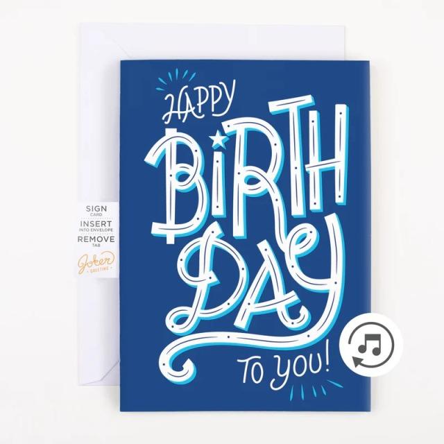 Actual product image Joker Greeting Endless music card Happy Birthday to you - (1 pcs.)