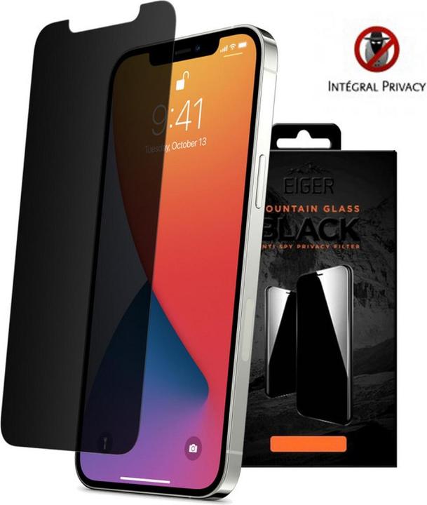 Actual product image Eiger Mountain Glass Black (1 Piece, Apple iPhone 13 mini)