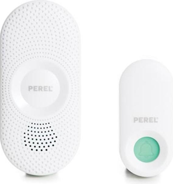 Actual product image Perel Radio Bell Complete Set With Optical Display (Funk)