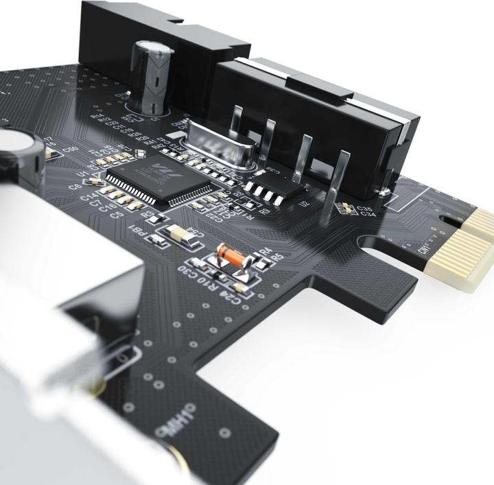 Image du produit CSL USB 3.2 Gen1 PCI Express Card PCIe Controller - 2X externes 1 x interne Header - carte d'interface