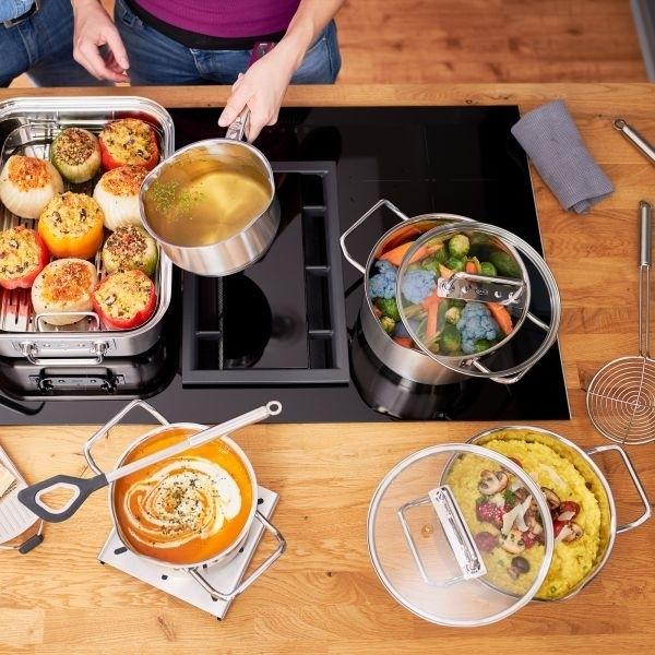 Image du produit Rösle Kochtopf EXPERTISO Stahlgrau (24 cm, Casserole, Acier inoxydable)