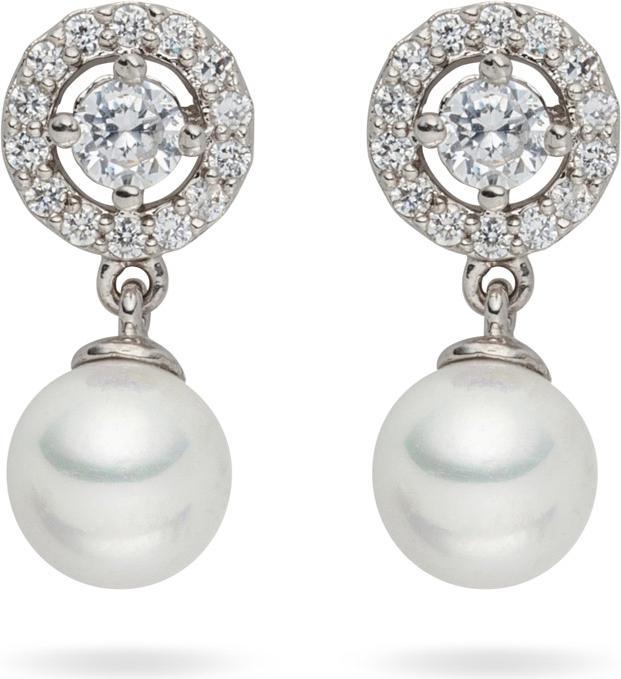 Immagine prodotto Lulu & Jane Donna ottone zirconia cubica conchiglia perla argento - 29545 (Ottone)
