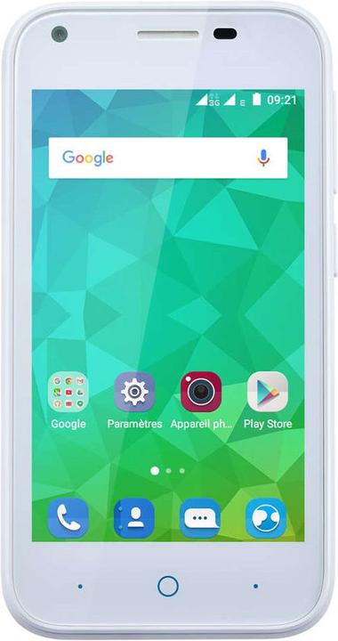 ZTE Blade L110 (4 GB, White, 4", Hybrid Dual SIM, 5 Mpx, 4G)