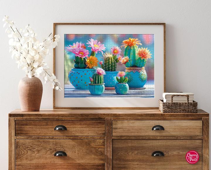 Productafbeelding Cherry Pazzi Puzzel 1000 stukjes - Bloomy Cactus Vuurwerk (1000 onderdelen)
