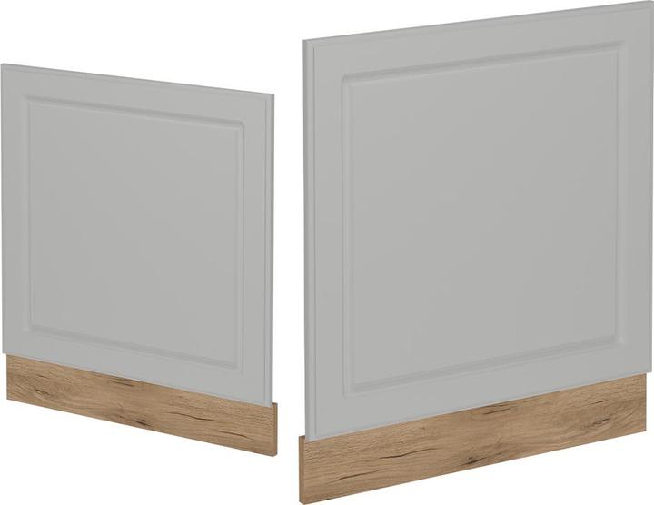 Actual product image Vicco Geschirrspülblende R-Line, Weiss Landhaus/Goldkraft Eiche, 60 cm ohne Arbeitsplatte