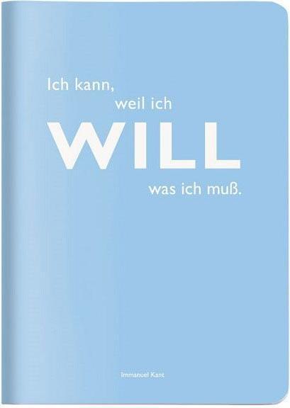 Produktbild Cedon Heft A6 kariert, "Ich kann, weil ich will was ich muss." (Immanuel Kant) (A6, Kariert, Harter Einband)