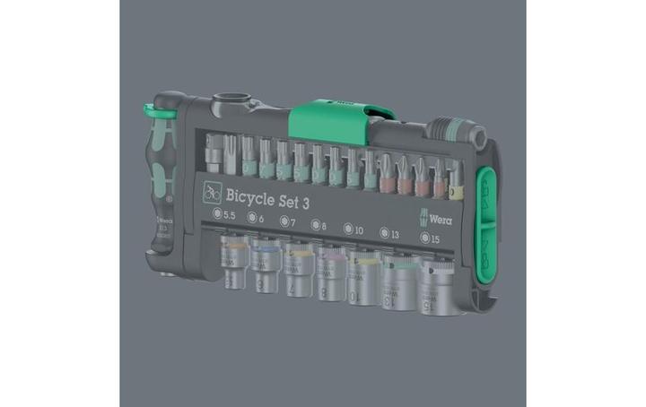Actual product image Wera Bicycle Set 3 (1/4" x 25mm, 1 x TX 40x25, 1 x TX 27 x 25 mm, 1/4" x 50, 1x TX 20x25 mm, 1 x TX 30x25, 1 x TX 25x25)