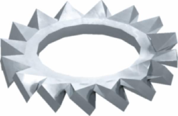 Actual product image OBO Bettermann BETTERMA SWS M6 G serrated lock washer M6, St, G SWSM6G