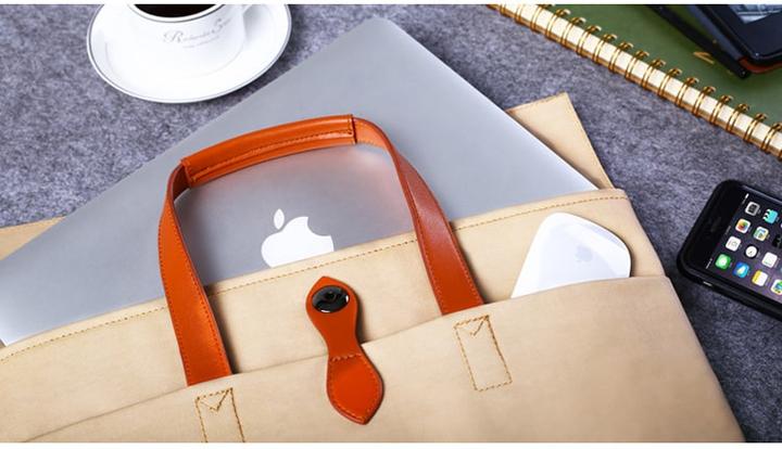 Actual product image Cartinoe Laptop / Macbook handbag 13 inch brown
