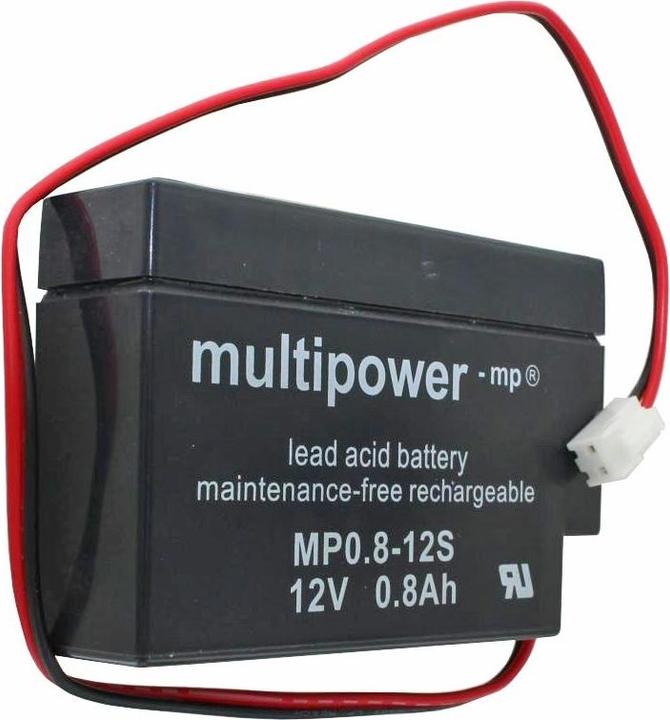 Actual product image Multipower MP0,8-12 Blei-Akku mit JST Stecker, MP0.8-12S (12V)