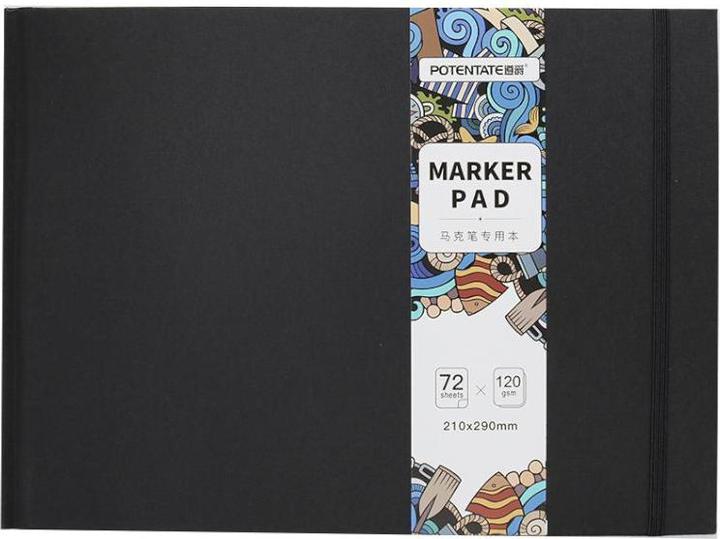 Potentate Skizzenbuch Marker Pad (A4, Harter Einband)