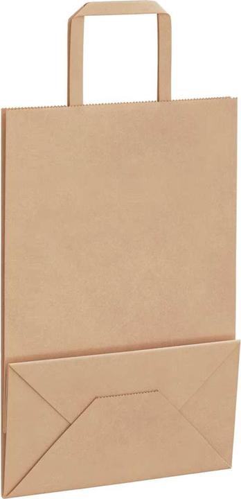 Produktbild VidaXL Kraftpapiertüten 50 Stk. mit Henkel Braun 21x11x31 cm Papiertüte (Geschenktüte, 50 x)