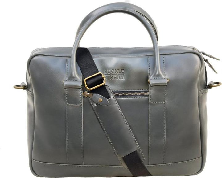 Produktbild Buckle & Seam Aktentasche Everett Anthrazit/Gelb
