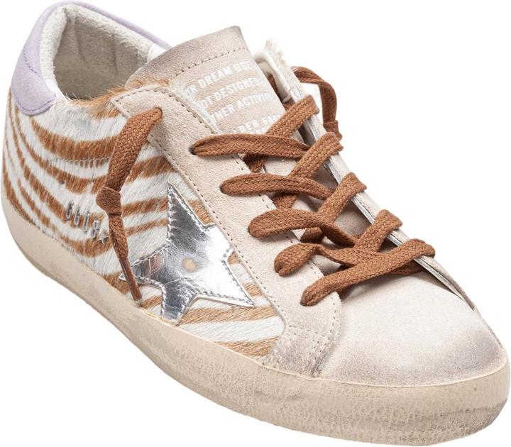 Produktbild Golden Goose super star sneakers in suede and ponyskin zebra print (37)