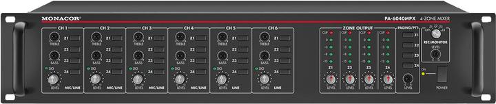 Monacor ELA-Vorverstärker PA-6040MPX 4-Zonen