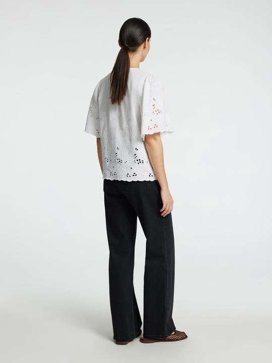 Produktbild Selected Femme Slfdahlia Ss Broderi Shirt Noos (38)