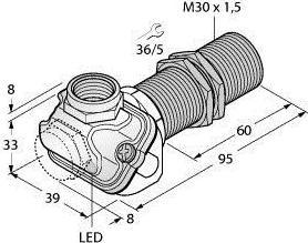 Produktbild Turck Sensor induktiv BI15U-EM30WDTC-AP6X (Sensor)