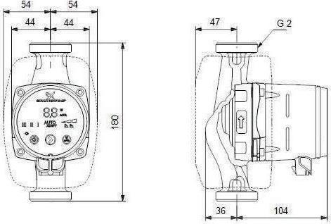 Produktbild Grundfos Alpha2 (Hauswasserpumpe)