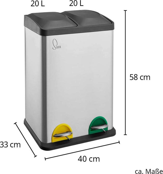 Produktbild Svita TC2X20 Küchen-Eimer (40 l)
