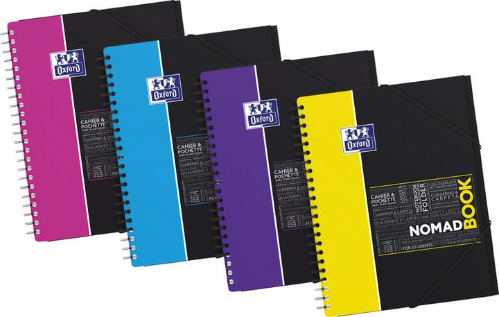 Produktbild Oxford Collegeblock Mappe Nomadbook (A4+, Kariert, Weicher Einband)