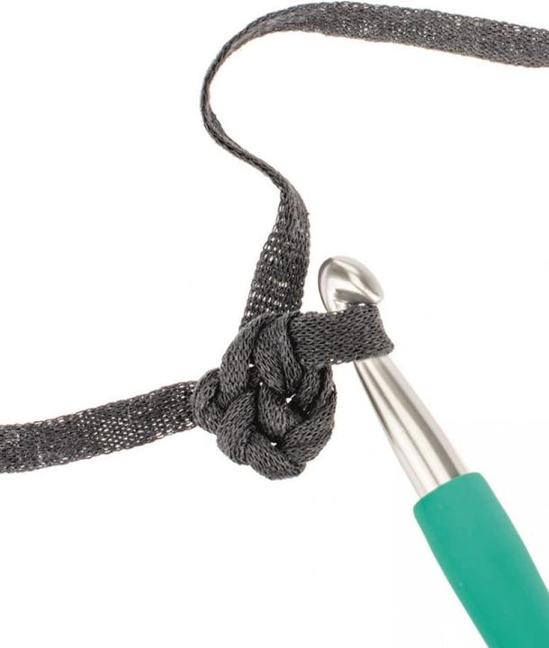 Image du produit Glorex Bandes de macramé en laine 250 g, noir (125 m)