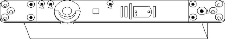 Actual product image Geze Integrated door closer BOXER 2V, EN 2-4, standard, silver-coloured (Indoor)