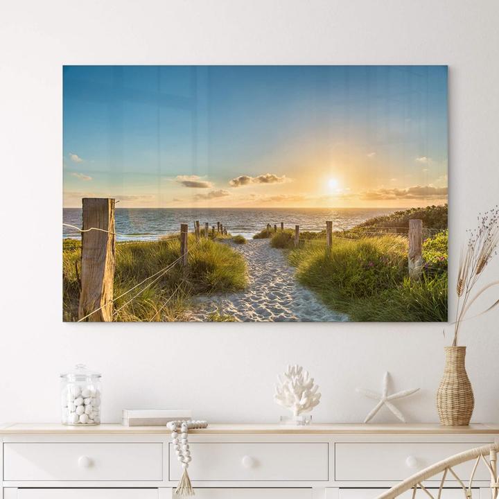 Produktbild Trenddeko Sonnenuntergang an der Ostsee (100 x 70 cm)