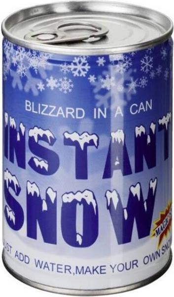 Actual product image TOP Snow from a can