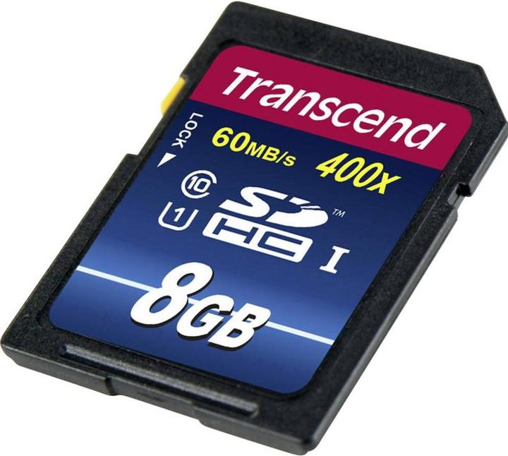 Image du produit Transcend Premium 400x (8 Go, SDHC, U1, UHS-I)