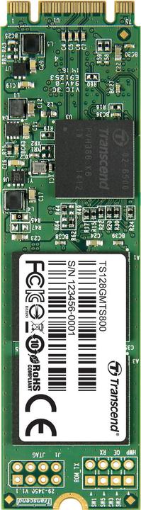 Actual product image Transcend Mts800s (128 GB, M.2 2280)