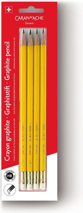 Caran d'Ache Matita in grafite Edelweiss in confezione blister (2.10 mm, HB, 4 x)