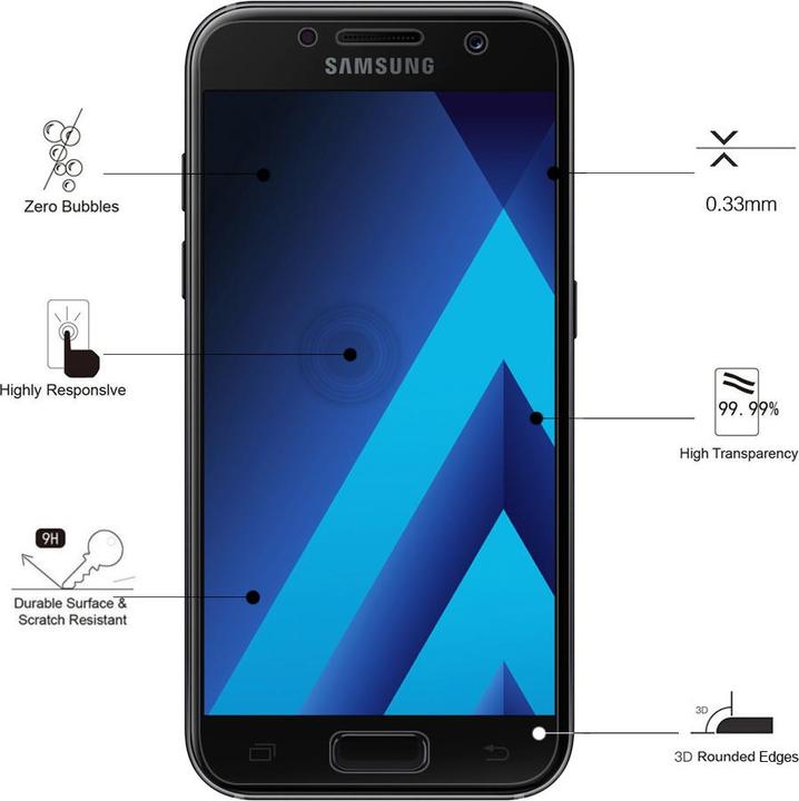 Produktbild Eiger Mountain Glass Clear Edge (1 Stück, Samsung Galaxy A5 (2017))