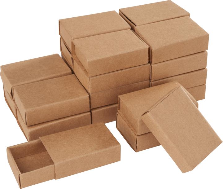 Actual product image VBS Matchboxes "Kraft paper", 5 cm, 24 pieces (Gift box, 24 x)