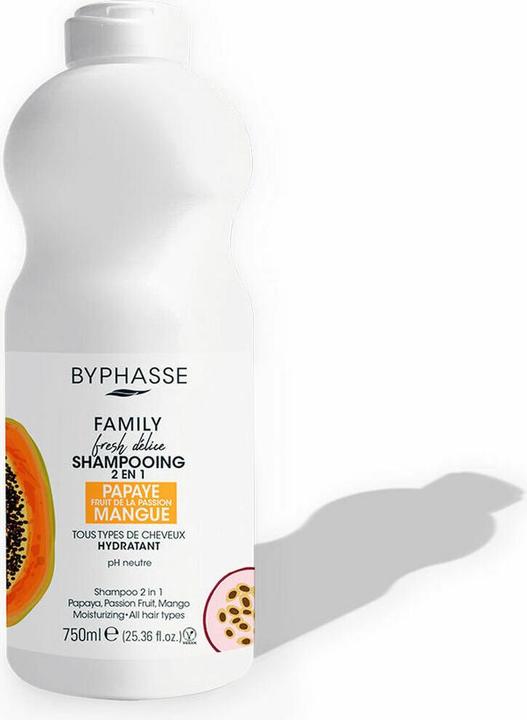 Produktbild Byphasse Family Fresh Delice 2-in-1 Shampoo 750ml (750 ml, Flüssiges Shampoo)