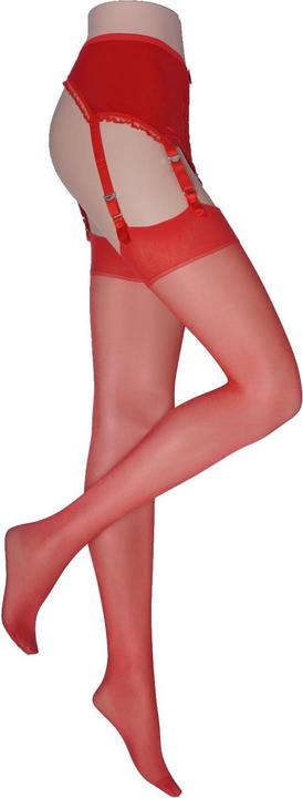 Immagine prodotto Levee Strapsstrümpfe (Set di 2) Calze da reggicalze, colore 600 rosso, taglia 38-40 (20 DEN, 38 - 40)