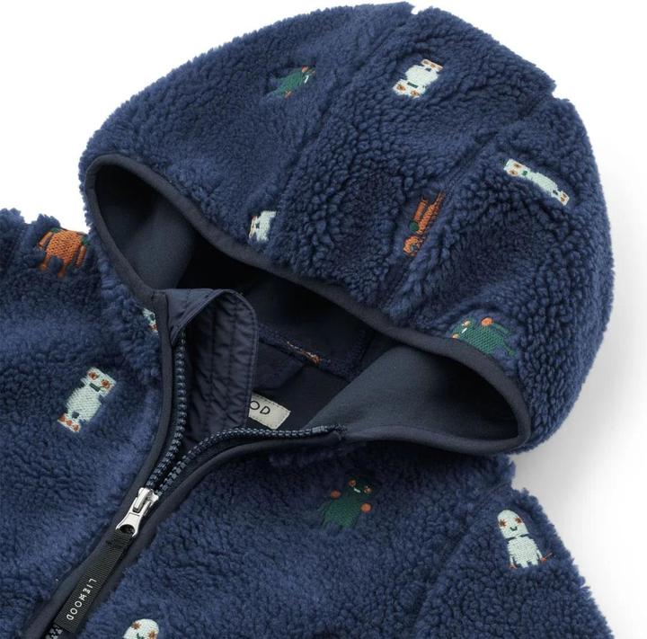 Produktbild Liewood Fleecejacke Mara mit Kapuze Robots Indigo (122)