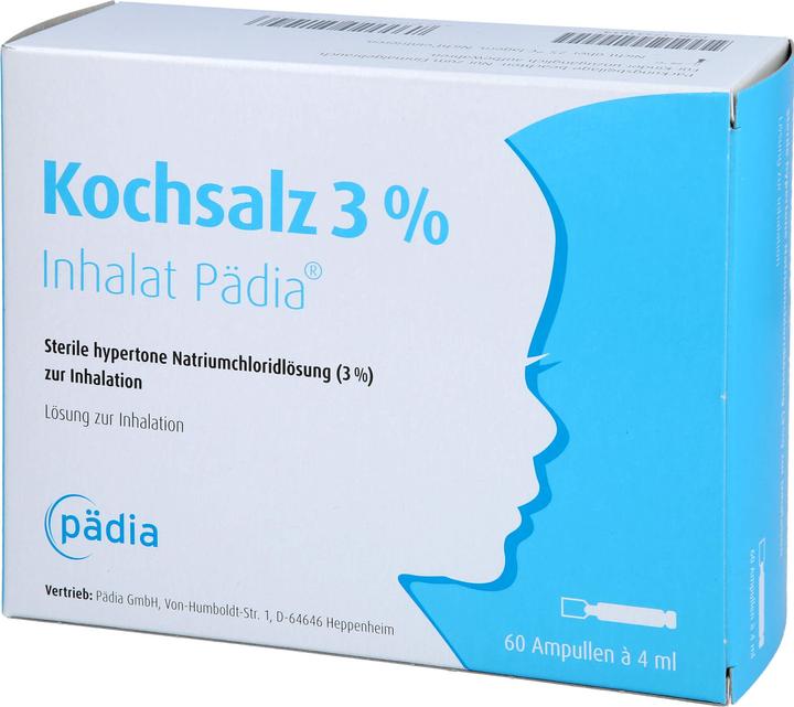 Actual product image Pädia Kochsalz 3 % Inhalat, 60 St. Ampullen
